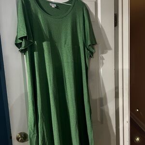 3xl LuLaRoe Carly in green. Gently used.